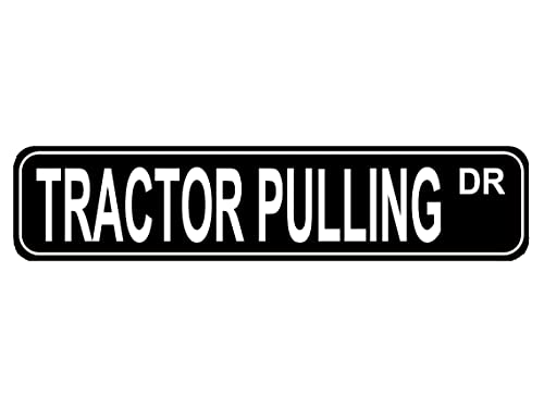 Traktor Pulling DR Schild Power Pulling Fan Geschenk Home House Decor Straßenschild Schwarz Metall Blechschild Traktor Pulling DR Schild Power Pulling Fan Geschenk Home House Decor Straßenschild Schwarz Metall Blechschild von CUIYMXSC