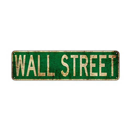 Wall Street Sign City Country Road Wall Gift Street Sign Tin Sign 4x16 Incheses Wall Street Sign City Country Road Wall Gift Street Sign Tin Sign 4x16 Incheses von CUIYMXSC