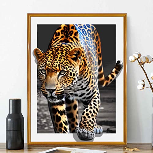 CULASIGN Diamond Painting Erwachsene Kinder, Diamant Painting Bilder Leopard, DIY Arts Craft Diamant Painting Kits als Geschenk und Home Wand Büro Dekor (60x90cm) von CULASIGN