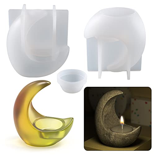 CULASIGN Kerzenhalter Silikonform,Mond Kerzenhalter Harzform DIY Kerzenhalter Silikonform Gießformen,Resin silikonform für Kerzenhalter,Heimdekorationen CULASIGN Kerzenhalter Silikonform,Mond Kerzenhalter Harzform DIY Kerzenhalter Silikonform Gießformen,Resin silikonform für Kerzenhalter,Heimdekorationen von CULASIGN