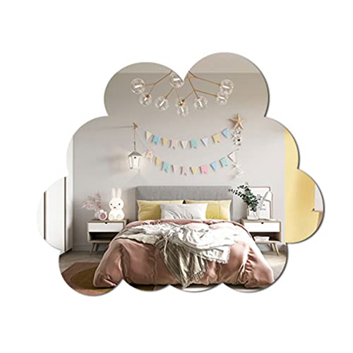 CULASIGN Kinder Tier Acryl Spiegel Aufkleber, DIY Selbstklebende Kaninchen Kätzchen Herz Bär Muster Wandspiegel Aufkleber Deko Spiegel für Kinderzimmer Schminktisch Badzimmer (M) von CULASIGN