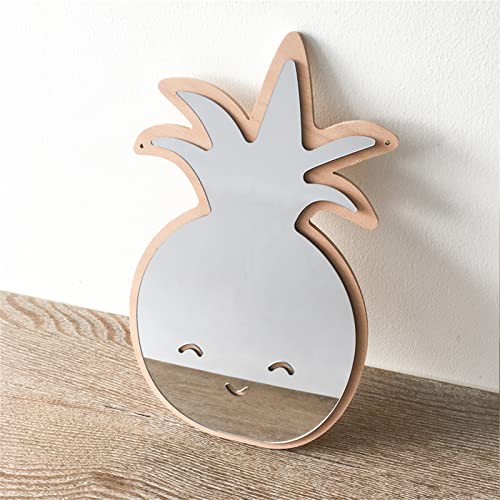 CULASIGN Kinderspiegel Acryl Spiegel, Kinderzimmer Spiegel, Kreativ Cute Cartoon Wandspiegel 3D Spiegel Kinder Wanddekoration Für Kinderzimmer Badezimmer (HM031-Ananas) von CULASIGN