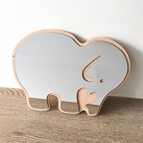 CULASIGN Kinderspiegel Acryl Spiegel, Kinderzimmer Spiegel, Kreativ Cute Cartoon Wandspiegel 3D Spiegel Kinder Wanddekoration Für Kinderzimmer Badezimmer (HM033-Elefant) von CULASIGN