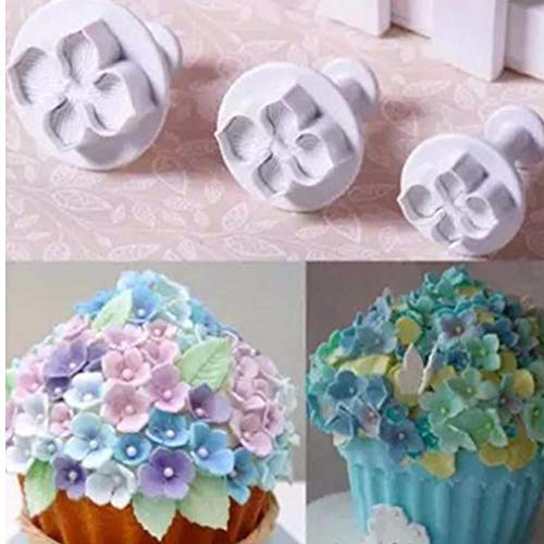 CULER 3Pcs / Set Silikon Hydrangea Fondant-Kuchen, Zuckerfertigkeit Plunger Cutter-Blumen-Blüten-Form-Home Küche backen Werkzeug CULER 3Pcs / Set Silikon Hydrangea Fondant-Kuchen, Zuckerfertigkeit Plunger Cutter-Blumen-Blüten-Form-Home Küche backen Werkzeug von CULER