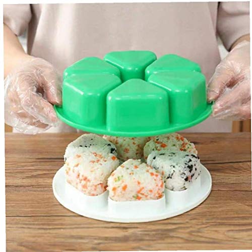 CULER 6 Löcher Sushi Mold Onigiri Reis-Ball Bento Press Herstellung Mold Küche DIY Kochen Zubehör 1pc von CULER