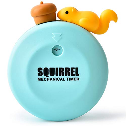CULER 60 Minuten Küche Timer Magnet Design Netter Eichhörnchen Praktische mechanischer Timer Countdown Alarm Erinnerung zufällige Farbe von CULER