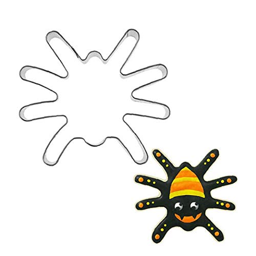 CULER Ausstechformen Set Edelstahl Spinne Form Ausstecher Form für DIY Backen-Kuchen-Fertigkeit Gebäck Bakeware Dekoration von CULER