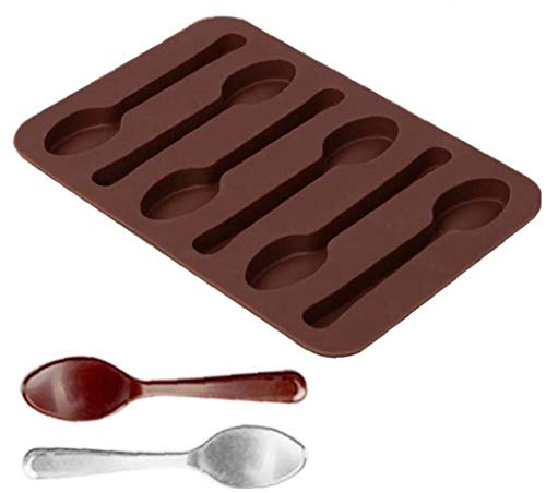 CULER Schokoladen-Form, Schokolade Hand-seifen-Form 3D Löffel-Form-silikon-Form-Werkzeug-Kuchen-Form-backen-Werkzeug, 1 STK CULER Schokoladen-Form, Schokolade Hand-seifen-Form 3D Löffel-Form-silikon-Form-Werkzeug-Kuchen-Form-backen-Werkzeug, 1 STK von CULER