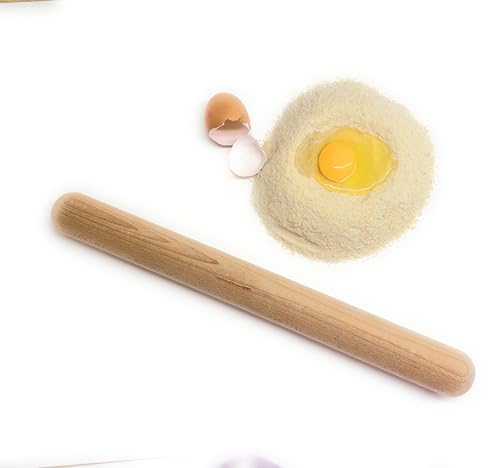 CULIMI Premium Nudelholz Holz - Teigrollerholz Wellholz Ideal für Pizzateig Backwaren - Teigroller Französisches Design - Teigwalze für Küchenprofi von CULIMI