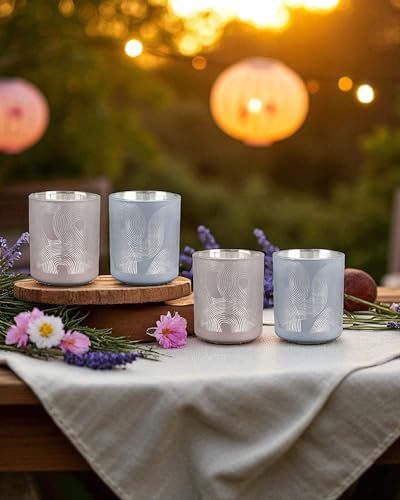 CULT at home Deko verspiegelte Teelichthalter Set 4-teilig – 4 Teelichtgläser Teelichtglas Set Braun Grau Silber – Ø 7 cm Höhe 8 cm CULT at home Deko verspiegelte Teelichthalter Set 4-teilig – 4 Teelichtgläser Teelichtglas Set Braun Grau Silber – Ø 7 cm Höhe 8 cm von CULT at home