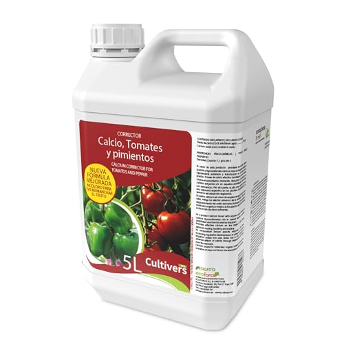 CULTIVERS Calcium Tomates Flüssigkeit, 1 Liter, Kalzium-Korrektor für Gemüse, natürlicher organischer Dünger stärkt die Widerstandsfähigkeit gegen Krankheiten (5 Liter) von CULTIVERS