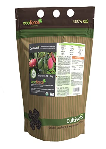 CULTIVERS Bio-Tropenbaumdünger 1 kg. Dünger für Avocado, Mango, Lychee, Pitahaya, Papaya und Guave. von CULTIVERS