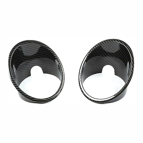 Auto Nebelscheinwerfer Abdeckung für Dodge Nitro 2007-2012,Kühlergrill Abdeckung Chrom Lampe Rahmen Frontstoßstange Gitter Blende Zubehör,Carbon Pattern von CULTP
