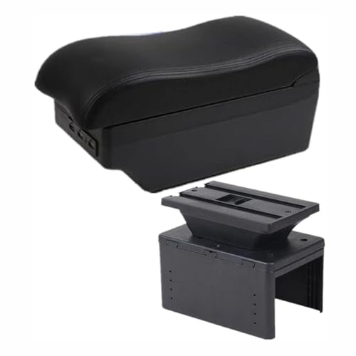 CULTP Auto Armlehnen für Opel Crossland X,Center Console Armlehnenbox Mittelkonsole Armlehnen Zubehör,C1 7 USB von CULTP