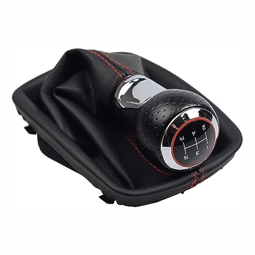 CULTP Auto-Schaltknauf für Audi A6 C5 4B 1997-2005,Schaltknauf Abdeckung Schaltknauf Handball Hebel Griff Kopf Shifter Accessoires,5-r Speed von CULTP