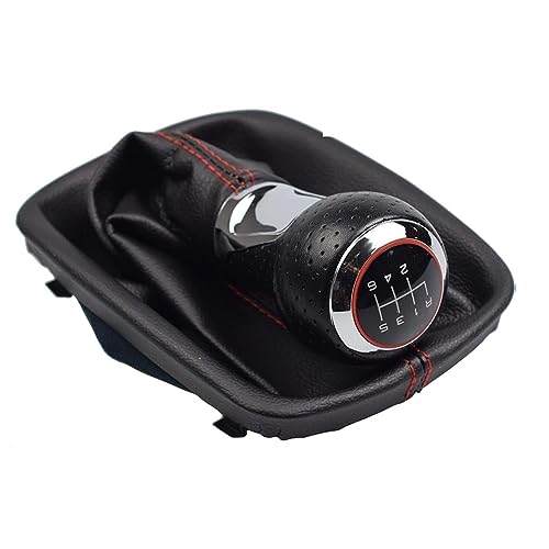 CULTP Auto-Schaltknauf für Audi A6 C5 4B 1997-2005,Schaltknauf Abdeckung Schaltknauf Handball Hebel Griff Kopf Shifter Accessoires,R-6 Speed von CULTP