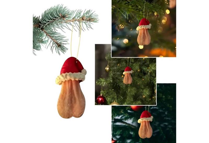 CULTZEN Christbaumschmuck Stilvoller 3D-Weihnachtsschmuck aus Kunstharz mit Hut-Design (3-tlg), 3D-Design im Hut-Look, modern und elegant von CULTZEN