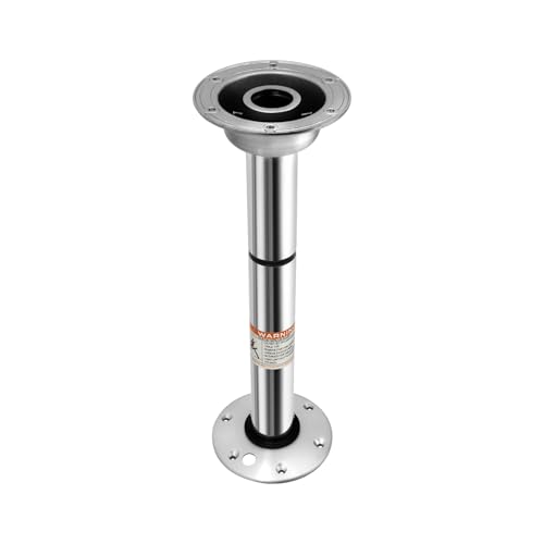 CUMELLIIR Tischbein Höhenverstellbar Camper, Wohnmobil Tischbein Aluminium 56.5-72cm, 55lbs Tragfähigkeit, Tischhalterung Für Wohnwagen Marine Boot von CUMELLIIR
