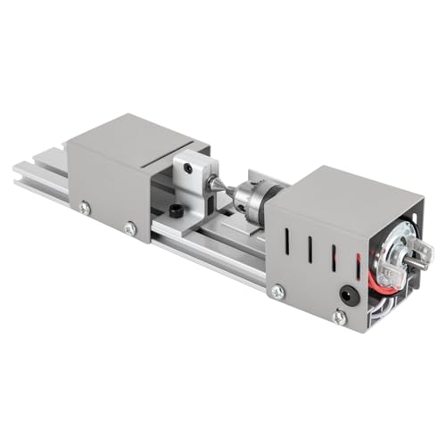 Mini Lathe Drehbank Metall, Drechselmaschine Mit 7 Gang Einstellung, Drechselbank Für Holz Dreh Einstech Schleif Schneidarbeiten, 96w 9000u/Min von CUMELLIIR