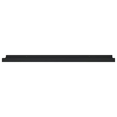 CUMYZO 2 x Bilderrahmen-Regale, MDF-Wandmontage, schwebende Regale für Display, Aufbewahrungsregale für Wohnzimmer, Schlafzimmer, Büro, schwarz, 80 x 8,9 x 3 cm von CUMYZO