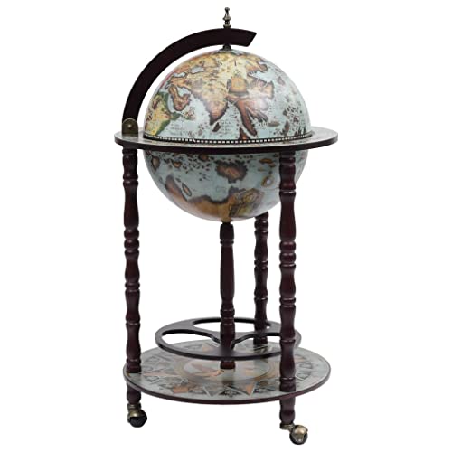 CUMYZO Globe Bar Weinschrank mit Bodenablage, Eukalyptusholz, Likörhalter, freistehend, für Wohnzimmer, Dekor mit Rädern, 47 x 47 x 102 cm CUMYZO Globe Bar Weinschrank mit Bodenablage, Eukalyptusholz, Likörhalter, freistehend, für Wohnzimmer, Dekor mit Rädern, 47 x 47 x 102 cm von CUMYZO