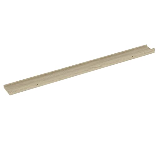 CUMYZO Wandregale, 2 Stück, Sonoma-Eiche, 100 x 8,9 x 3 cm, 2,06 kg, Wandregale und -leisten von CUMYZO