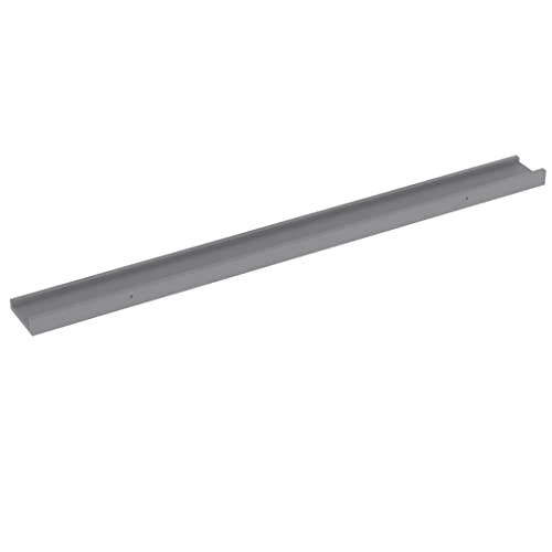 CUMYZO Wandregale, 2 Stück, grau, 100 x 8,9 x 3 cm, 2,06 kg, Wandregale und -leisten von CUMYZO