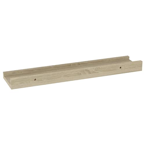 CUMYZO Wandregale, 4 Stück, Sonoma-Eiche, 39,9 x 8,9 x 3 cm, 1,6 kg, Wandregale und -leisten von CUMYZO