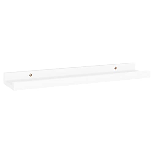 CUMYZO Wandregale, 4 Stück, weiß, 39,9 x 8,9 x 3 cm, 1,6 kg, Wandregale und -leisten von CUMYZO