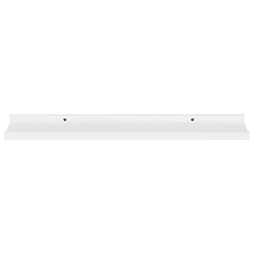 CUMYZO Wandregale, 4 Stück, weiß, 59,9 x 8,9 x 3 cm, 2,35 kg, Wandregale und -leisten von CUMYZO