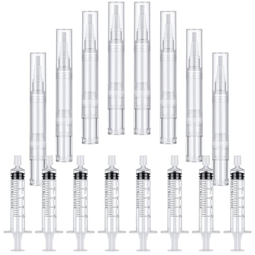 Ausbesserungslackstift, 8 Stück Ausbesserungsstifte Befüllbare Pinselstifte Touch Up Paint Pen Nachfüllbarer Lackstift Leerer Nagelöl Pen für Ausbessern von Wandfarbe Möbeln Tapeten von CUNQN