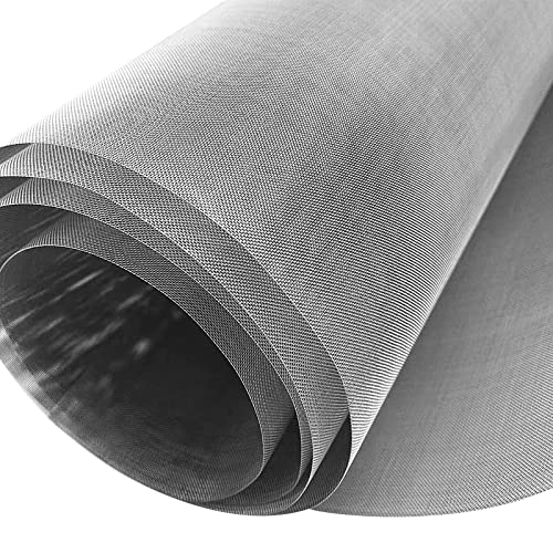 Drahtgeflecht-Blätter Wire Mesh Feinmaschig Filtersieb Blatt Edelstahlgitter Edelstahl Gitter Drahtgewebe Metall Fliegengitter Drahtgitter für Türen Verhindert Mäuse Insekten Schlangen 35 x 120cm von CUNQN