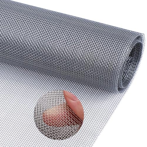 Filter Screen Sheets Stainless Filter Drahtgeflecht Feinmaschig Edelstahl Metall Gitter Fenstergitter Insektenschutz Drahtgitter für Türen Verhindert Mäuse，30CMX120CM von CUNQN