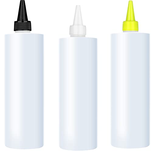 Squeeze Flasche Plastik Quetschflasche 16oz Saucen Flasche Mit Kappen Kein Leck Condiment Flaschen für Backen Malen 3 Stück Squeeze Flasche Plastik Quetschflasche 16oz Saucen Flasche Mit Kappen Kein Leck Condiment Flaschen für Backen Malen 3 Stück von CUNQN