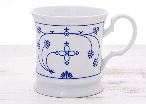 CUP+MUG Kaffeebecher Indisch Blau Porzellan von CUP+MUG