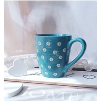 Niedliche Gänseblümchen Kaffeetasse | Daisy Teetassen Blüte Porzellan Handgemachte Keramik Handbemalte Tassen Blumen Geschenk Für Paar von CUPofLOVEforYOU