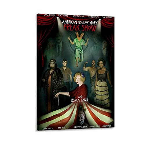AHS Freak Show Poster American Horror Story Poster Home Decor Wall Decoration Gift Canvas Wall Art Bedroom Painting 40 x 60 cm von CUQ