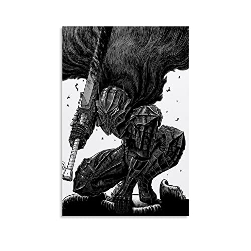 Berserk Anime-Posterdrucke auf Leinwand, Heim-Wanddekoration, Bilderdruck, modernes Familien-Schlafzimmer, Dekor-Poster, 50 x 75 cm Berserk Anime-Posterdrucke auf Leinwand, Heim-Wanddekoration, Bilderdruck, modernes Familien-Schlafzimmer, Dekor-Poster, 50 x 75 cm von CUQ