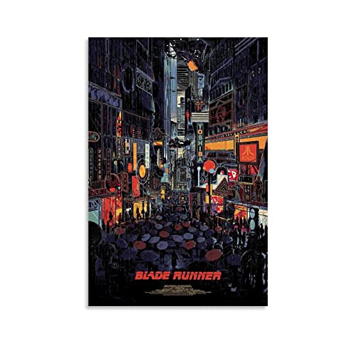 Blade Runner Poster, Heimdekoration, Wanddekoration, Geschenk, Leinwand, Wandkunst, Schlafzimmer, 50 x 75 cm von CUQ