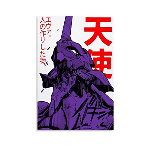 CUQ Anime Neon Genesis Evangelion Eva Unit 01 Posterdrucke auf Leinwand, Wanddekoration, Bilddruck, moderne Familie, Schlafzimmer, Deko-Poster, 30 x 45 cm von CUQ