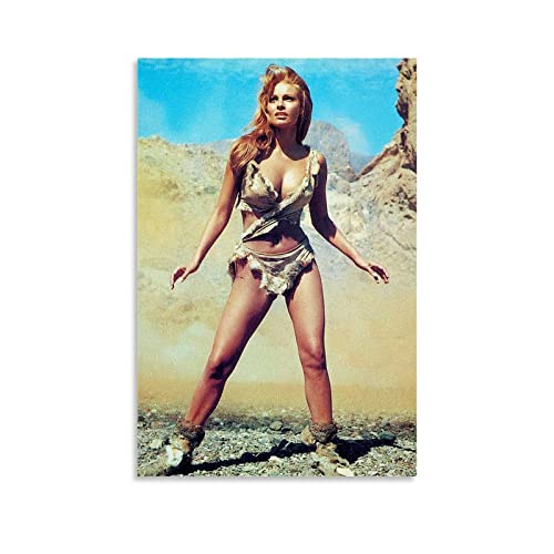 CUQ One Million Years B.C. Raquel Welch 1966 Vintage Filmposter Prints on Canvas Home Wall Decor Picture Print Modern Family Bedroom Decor Poster 20 x 30 cm, ohne Rahmen von CUQ