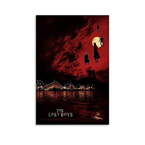 CUQ The Lost Boys (1987) Horror-Filmposter auf Leinwand, Wanddekoration, Bilddruck, modernes Familienzimmer, Dekoration, Poster, 30 x 45 cm, ungerahmt, Stil von CUQ