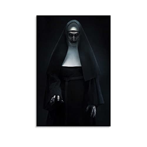 Poster, Motiv: The Conjuring Horror Movie Mystery Nonn, Heimdekoration, Wanddekoration, Geschenk, Leinwand, Wandkunst, Schlafzimmer, 50 x 75 cm Poster, Motiv: The Conjuring Horror Movie Mystery Nonn, Heimdekoration, Wanddekoration, Geschenk, Leinwand, Wandkunst, Schlafzimmer, 50 x 75 cm von CUQ
