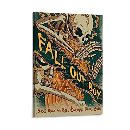 Poster "Fall Out Boy", "Save Rock and Roll"-Poster, Heimdekoration, Wanddekoration, Geschenk, Leinwand, Wandkunst, Schlafzimmer-Gemälde, 40 x 60 cm Poster "Fall Out Boy", "Save Rock and Roll"-Poster, Heimdekoration, Wanddekoration, Geschenk, Leinwand, Wandkunst, Schlafzimmer-Gemälde, 40 x 60 cm von CUQ
