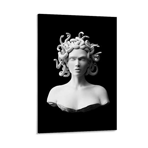 Skulptur-Poster, Kunst, ästhetisches Medusa-Poster, Heimdekoration, Wanddekoration, Geschenk, Leinwand, Wandkunst, Schlafzimmer, Gemälde, 30 x 45 cm von CUQ