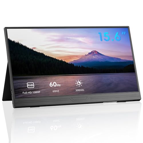 CUQI Portable Monitor, 15.6 Zoll FHD Tragbarer Monitor, 1920x1080 HDR IPS Mobiler Monitor mit Type-C HDMI für Laptop/PC/Raspberry Pi/Smartphone/Mac/Xbox/PS4/Switch CUQI Portable Monitor, 15.6 Zoll FHD Tragbarer Monitor, 1920x1080 HDR IPS Mobiler Monitor mit Type-C HDMI für Laptop/PC/Raspberry Pi/Smartphone/Mac/Xbox/PS4/Switch von CUQI