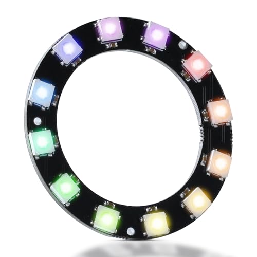 CUQI WS2812 RGB LED Ring 12 Bit Individuell Adressierbar WS2812 LED 50mm Durchmesser für Arduino, Raspberry Pi, DIY-Projekte CUQI WS2812 RGB LED Ring 12 Bit Individuell Adressierbar WS2812 LED 50mm Durchmesser für Arduino, Raspberry Pi, DIY-Projekte von CUQI