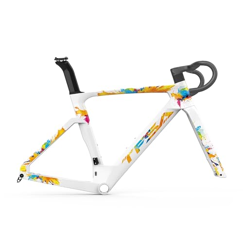 700C Gravel Rennrad Rahmensatz 47cm 49cm 52cm 54cm 56cm Carbon Scheibenbremsrahmen Carbon Faser Gabel Steckachse Rahmen F12x100mm R12x142mm(54cm) von CURBX