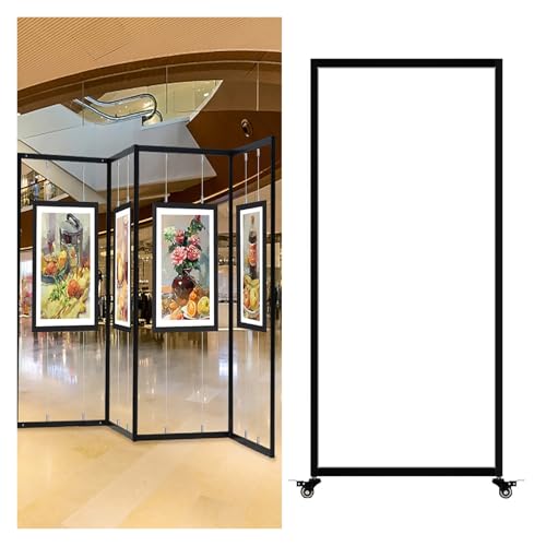 Freistehende Präsentationsständer Für Kunstausstellungen, Plakatständer, Faltbarer Und Tragbarer Kunstwerk-Posterhalter, Für Kalligraphie, Werbung(3pcs,120x250(47.2x98.4in)) von CURBX