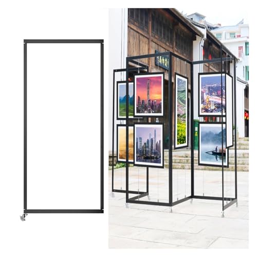 Freistehende Präsentationsständer Für Kunstausstellungen, Zusammenklappbarer Präsentationsständer, Foto-Präsentationsständer, Freistehender Posterhalter(5pcs,100x220(39.4x86.6in)) von CURBX